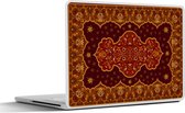 Laptop sticker - 10.1 inch - Perzisch Tapijt - Vloerkleed - Patronen - Bruin - 25x18cm - Laptopstickers - Laptop skin - Cover