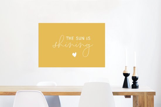 Affiche Citations - Le soleil brille - Proverbes - 90x60 cm