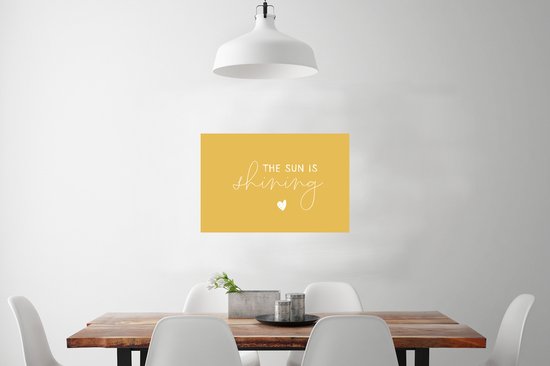 Affiche Citations - Le soleil brille - Proverbes - 90x60 cm