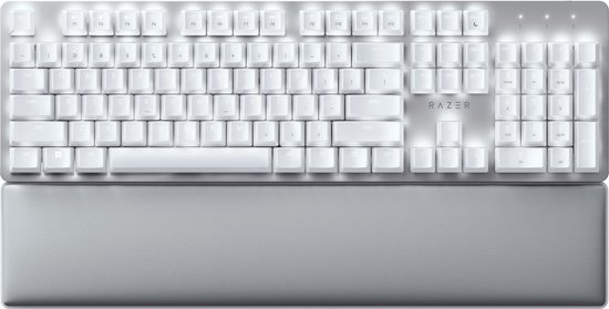 Razer Pro Type Ultra - Draadloze Toetsenbord - Ergonomisch - LED - Bluetooth/2,4Ghz - QWERTY - Wit
