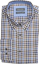 Bos Bright Blue 19307WI44SB Casual overhemd met lange mouwen - Maat XL - Heren