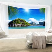 Zelfklevend fotobehang - Zomers eiland , Tropisch , Premium Print
