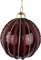 Kerstbal 60mm - Nu in Set 4 stuks-  Rozé Rood - 6cm
