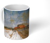 Mok - Koffiemok - Weg die langs de wallen van Parijs loopt - Vincent van Gogh - Mokken - 350 ML - Beker - Koffiemokken - Theemok