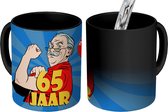 Magische Mok - Foto op Warmte Mokken - Koffiemok - Verjaardag - Man - 65 Jaar - Magic Mok - Beker - 350 ML - Theemok