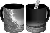 Magische Mok - Foto op Warmte Mok - Hawaii - Golf - Zwart - Wit - 350 ML