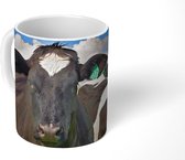 Mok - Koffiemok - Koeien - Gras - Natuur - Dieren - Mokken - 350 ML - Beker - Koffiemokken - Theemok