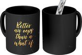 Magische Mok - Foto op Warmte Mokken - Koffiemok - Quotes - Motivatie - Goud - Marmer - Magic Mok - Beker - 350 ML - Theemok