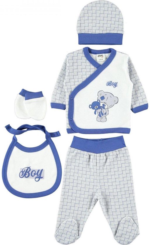 Monddoek cadeau - Boy - Baby newborn 5-delige kleding set jongens - Newborn kleding set - Newborn set - Babykleding