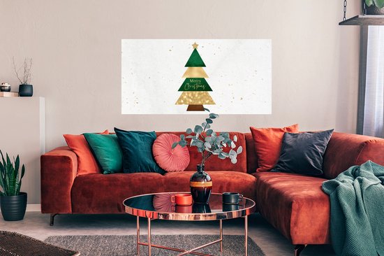 Affiche Noël - Sapin de Noël - Proverbes - Citations - Joyeux Noël - 120x60 cm - Décorations de Noël de Noël pour Intérieur - Noël