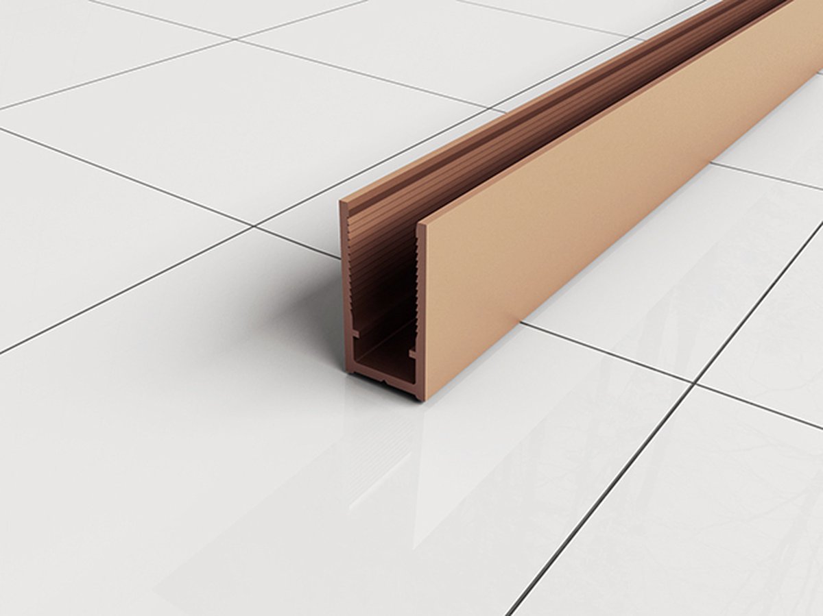 Klea Luxry Muurprofiel 200cm Koper