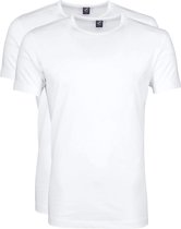 Suitable - T-shirt Wit O-hals Ota 2-Pack - Maat L - Modern-fit
