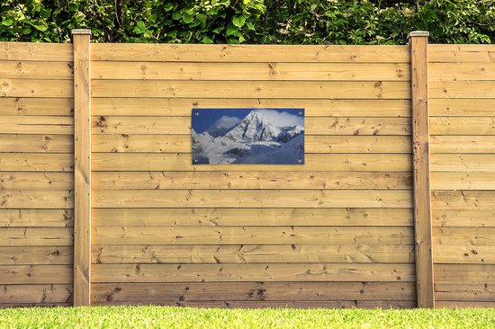 Poster de jardin La montagne autrichienne dans le parc national du Hohe Tauern - 80x40 cm - Décoration murale Outdoor - Poster de jardin - Toile de jardin - Poster de clôture - Tableau de jardin
