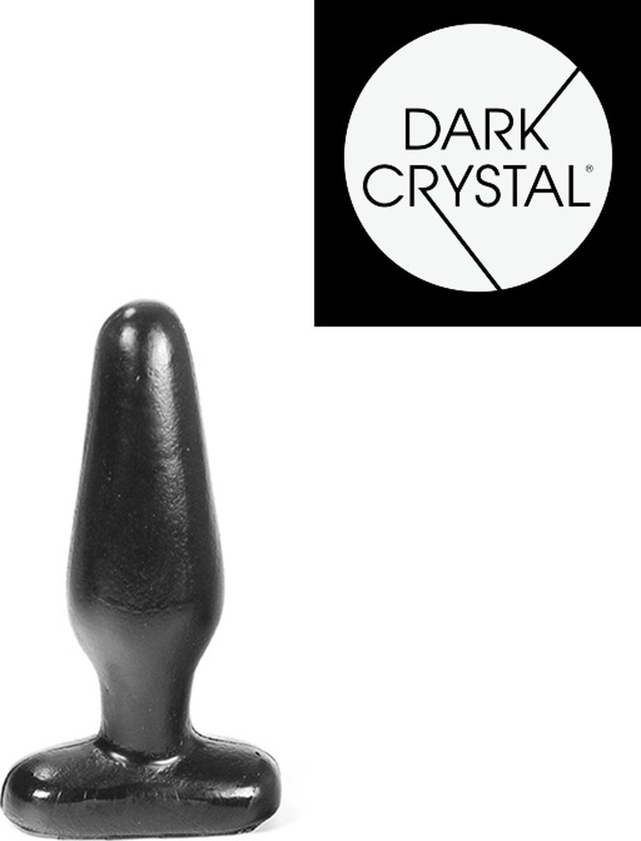 Goedkoopste Dark Crystal Buttplug 13,5 x 4 cm - zwart