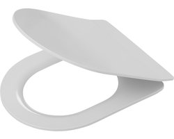 Tiger Carter - WC bril D-vorm - Toiletbril met deksel - Softclose - Easy clean functie - Duroplast Wit