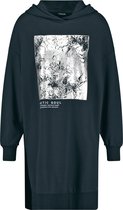 TAIFUN Dames Lange hoodie met metallic print