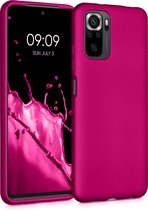 kwmobile telefoonhoesje voor Xiaomi Redmi Note 10 / Note 10S - Hoesje voor smartphone - Back cover in metallic roze