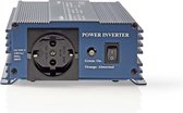 Nedis Inverter Pure Sinusgolf - Ingangsvoltage: 12 V DC - Apparaat stroomoutput: Type F (CEE 7/3) - 230 V AC 50 Hz - 300 W - Piekvermogen: 500 W - Screw Terminal - Zuivere Sinusgolf - Zekering - Blauw