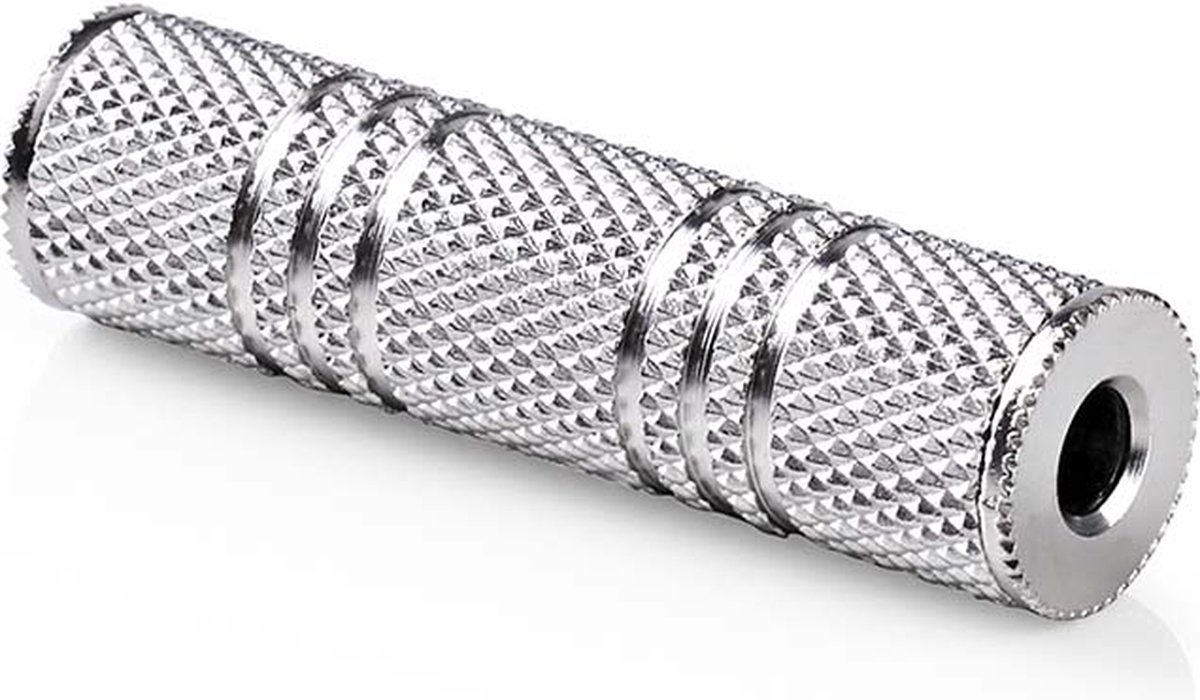 Nedis Stereo-Audioadapter | 3,5 mm Female | 3,5 mm Female | Vernikkeld | Recht | Metaal | Zilver | 1 Stuks | Doos