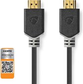 Premium High Speed ​​HDMI™-Kabel met Ethernet | HDMI™ Connector | HDMI™ Connector | 4K@60Hz | 18 Gbps | 3.00 m | Rond | PVC | Antraciet | Window Box