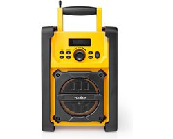 Nedis FM-Radio - Bouwradio - FM - Batterij Gevoed / Netvoeding - Digitaal - 15 W - Scherm grootte: 2.2 