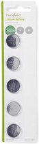 Pile bouton au lithium Nedis CR2016 / 5 pièces