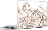 Laptop sticker - 14 inch - Dino - Kinderen - Jungle Decoratie