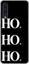 Geschikt voor Samsung Galaxy A50 hoesje - Kerstmis - Kerstman - Spreuken - Ho ho ho - Quotes - Siliconen Telefoonhoesje