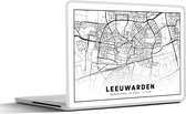 Laptop sticker - 12.3 inch - Stadskaart - Leeuwarden - Nederland - 30x22cm - Laptopstickers - Laptop skin - Cover