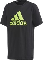 adidas Performance Yb Mh Bos T T-shirt Unisex Zwarte 4/5 jaar