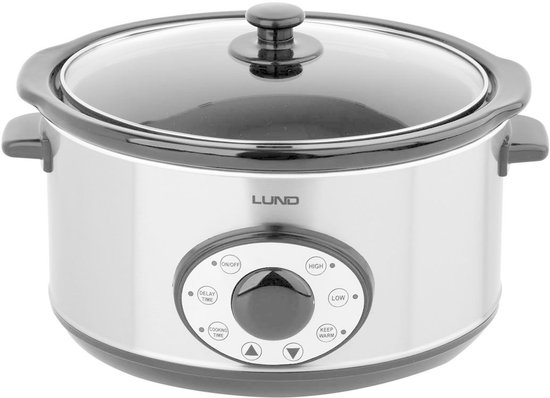 LUND Slowcooker met Timer 4,5L - 280W - LUND - €46,10