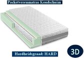 2-Persoons Matras -POCKET HR45 Koudschuim 7 ZONE 21 CM - 3D - Stevig ligcomfort - 160x210/21