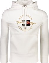 Tommy Hilfiger Sweater Wit Normaal - Maat XL - Heren - Herfst/Winter Collectie - Katoen;Polyester