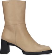 Vagabond Shoemakers Edwina Enkellaarsjes - Enkelboots met rits - Dames - Beige - Maat 39