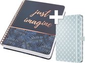 Sigel notitieboek - Jolie Mystic - A4 - spiraal - met gratis Jolie A5 notitieboek - SI-T1214-GA5