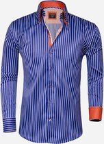 Overhemd Lange Mouw 75149 Royal blue