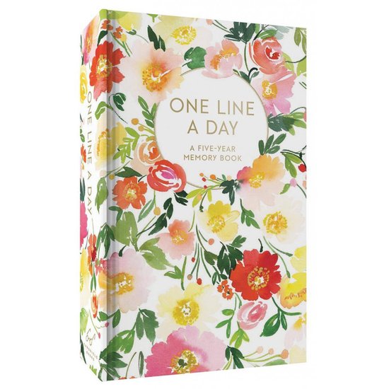 One Line a Day - Floral - Dagboek voor 5 jaar - A Five-Year Memory Book