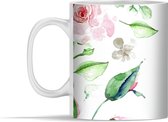Mok - Moederdag - I love Mom - Bloemen - 350 ml - Beker