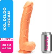Lusty XXL Dildo Hogan - 36 x 6 cm - Grote Dildo - Met Zuignap en Balzak - Realistische Dildo - Seksspeeltjes - Sex Toys