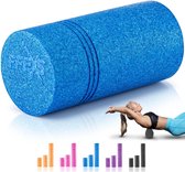 FFEXS Foam Roller - Therapie & Massage voor rug benen kuiten billen dijen - Perfecte zelfmassage voor sport fitness [Hard] - 30 CM - Blauw