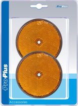 ProPlus Reflector met Schroefbevestiging - Ø 80 mm - Oranje - 2 stuks