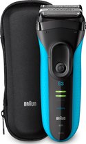Bol.com Braun Series 3 ProSkin 3045s Scheerapparaat met scheerblad - Blauw aanbieding