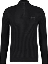 Purewhite -  Heren Regular Fit   Trui  - Zwart - Maat S