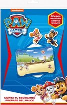 stickervel Paw Patrol junior blauw