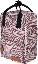 rugzak Zebra junior 29 x 20 cm polyester bruin