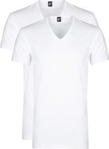 Alan Red Dean V-Hals T-Shirt Wit (2Pack) - maat L