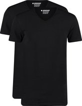 Garage 2-Pack Basic T-shirt Bio V-Neck Zwart - maat S
