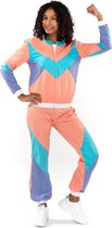 Grappig & Fout Kostuum | Fout 80s Trainingspak New Kids Jaren 80 Yannah | Vrouw | XL | Carnaval kostuum | Verkleedkleding