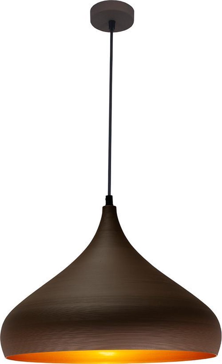 Hanglamp Ø 42 cm Ronin Bruin - Goud