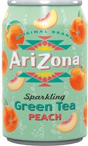 Arizona ijsthee Sparkling Lemon Iced Tea, blik van 33 cl, pak 12 stuks